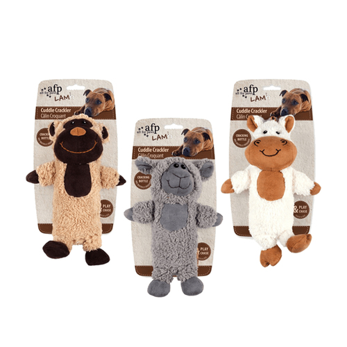 All for Paws Lamb Cuddle Cracker Soft Plush Fabric Pet Dog Toy