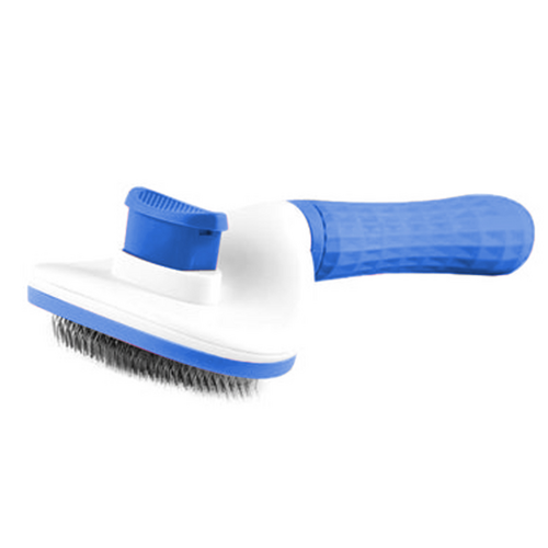 All Fur You Self Clearing Grooming Comb for Dogs Blue