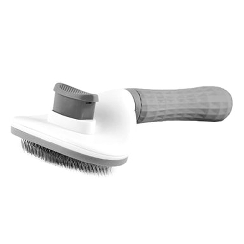 All Fur You Self Clearing Grooming Comb for Dogs Grey