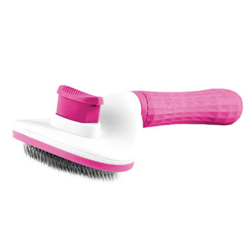 All Fur You Self Clearing Grooming Comb for Dogs Pink