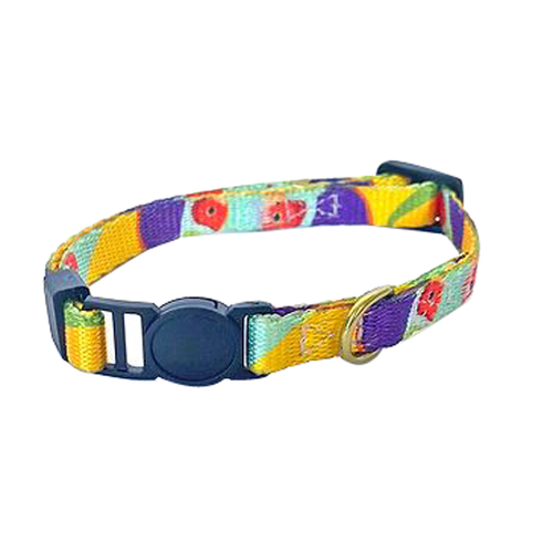 Anipal Gigi the Gouldian Finch Snag Proof Durable Cat Collar XS