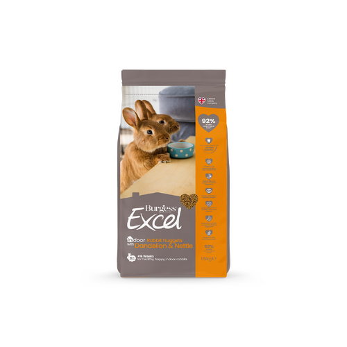 Burgess Excel Indoor Rabbit Nuggets with Dandelion & Nettle 1.5kg