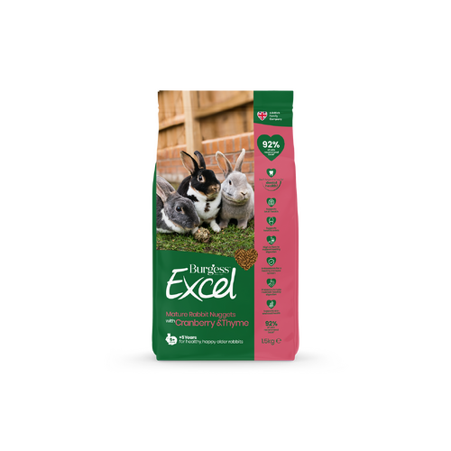 Burgess Excel Mature Rabbit Nuggets with Cranberry & Thyme 1.5kg