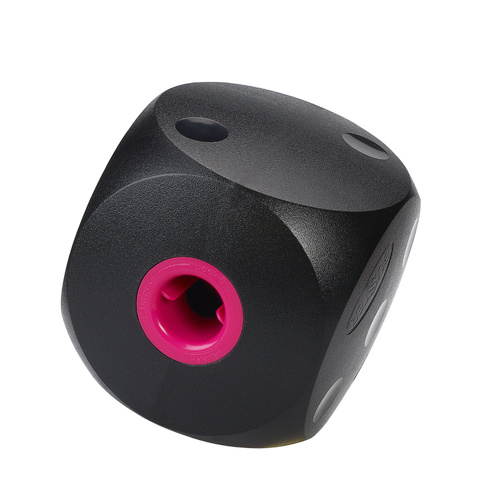 Kruuse Buster Cube Treat Dispenser Interactive Dog Toy Black Large
