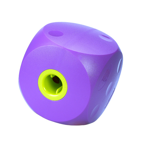 Kruuse Buster Cube Treat Dispenser Interactive Dog Toy Purple Large
