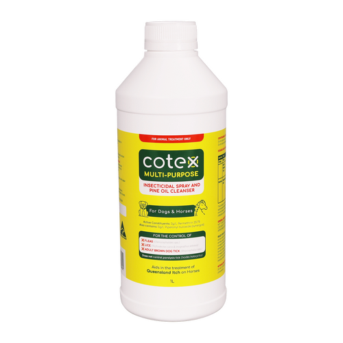 Cotex Hydrokill Dogs Cats Puppies & Kittens Flea & Tick Rinse Concentrate 1L