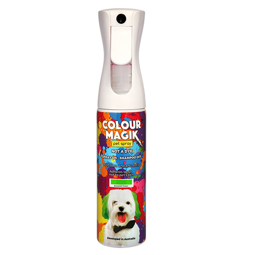 Colour Magik Non-Toxic Hair Colour Pet Spray Emerald Green 280ml
