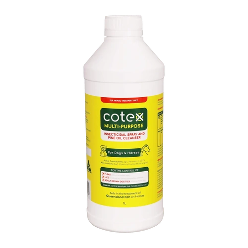 Cotex Multi-Purpose Insecticidal Spray & Pine Oil Cleanser for Dogs & Horses 1L