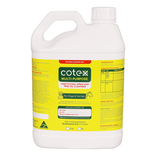 Cotex Multi-Purpose Insecticidal Dogs & Horses Spray & Pine Oil Cleanser 5L