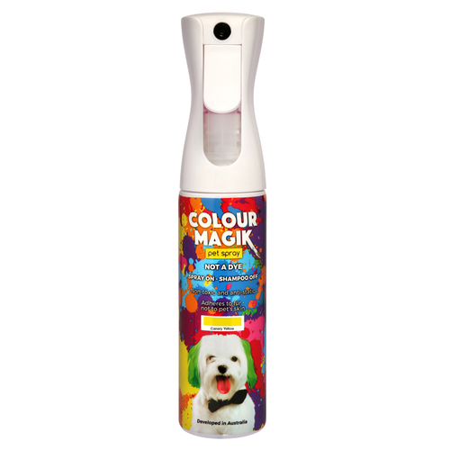 Colour Magik Non-Toxic Hair Colour Pet Spray Yellow 280ml