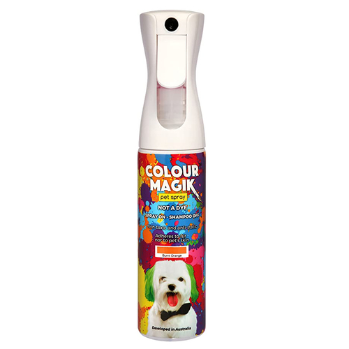 Colour Magik Non-Toxic Hair Colour Pet Spray Burnt Orange 280ml