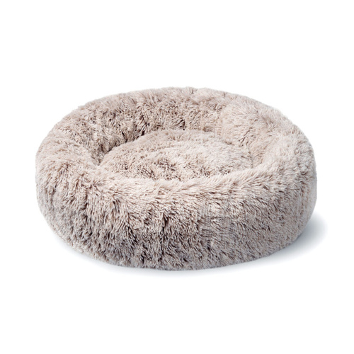 Superior Pet Curl Up Cloud Calming Dog Bed Sable Faux Fur Medium