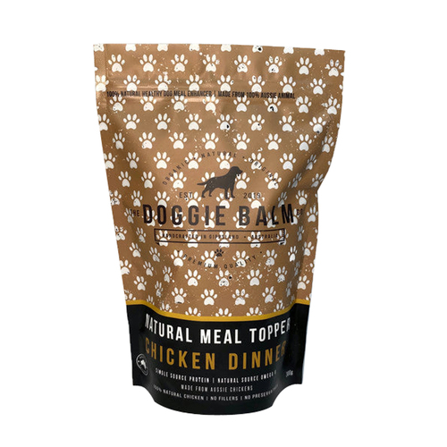 Doggie Balm Natural Meal Topper + Scoop Chicken Dinner for Dogs 300g