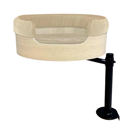 Desk Nest Warp-Around Plush Cushion Pillow for Cat Beds Cream