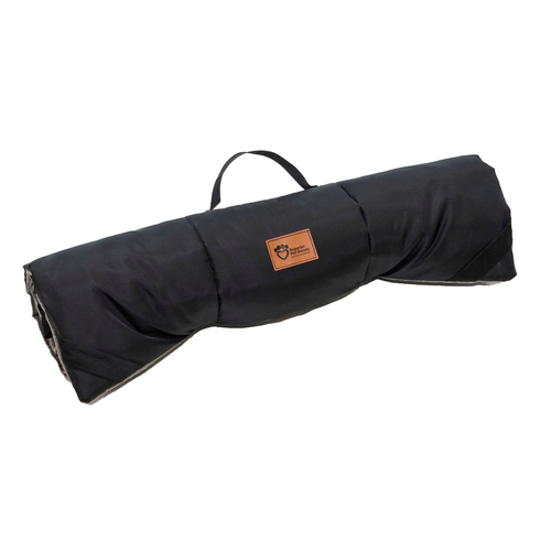 Superior Pet Goods Rollup Pet Dog Travel Mat Check Grey Medium
