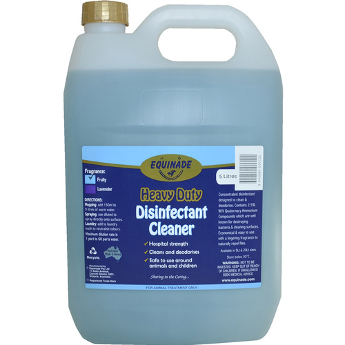 Equinade Heavy Duty Disinfectant Cleaner Deodoriser Animal Safe Fruity 20L 