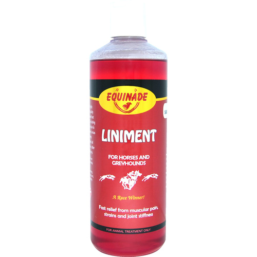Equinade Liniment for Muscle Stiffness Pain Animals Horse Dog 500ml