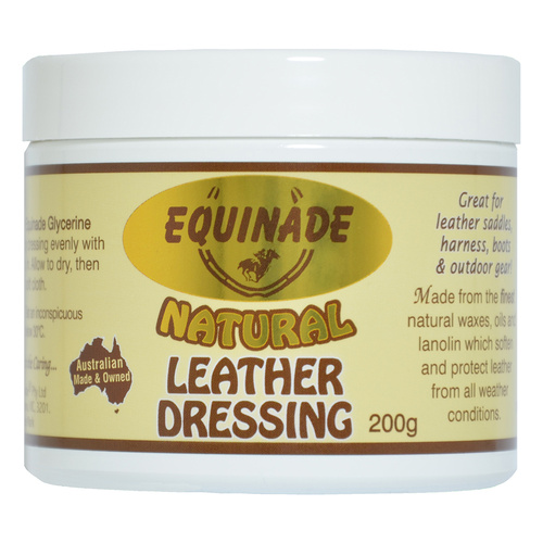 Equinade Natural Leather Dressing Beeswax Lanolin for Horses 200g 