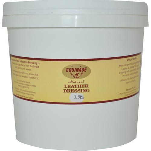 Equinade Natural Leather Dressing Beeswax Lanolin for Horses 3.5kg 