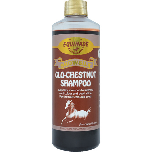 Equinade Showsilk Glo Chestnut Shampoo Animal Coat Colour Treatment 500ml