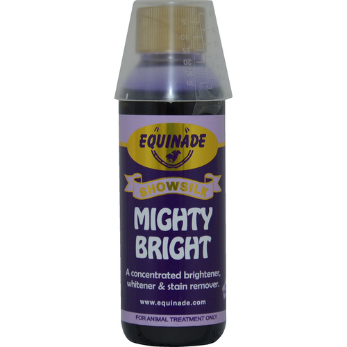 Equinade Showsilk Mighty Bright Horse Coat Whitener & Stain Remover 125ml