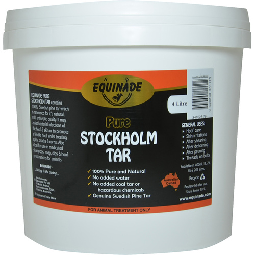 Equinade Pure Stockholm Tar Animal Antiseptic Treatment 4L 