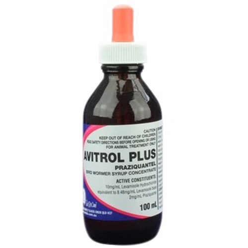 Avitrol Plus Broad Spectrum Bird Wormer Syrup Concentrate S5 100ml 