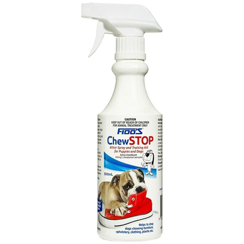 Fidos Chewstop Spray & Training Aid for Puppies & Dogs 500ml 