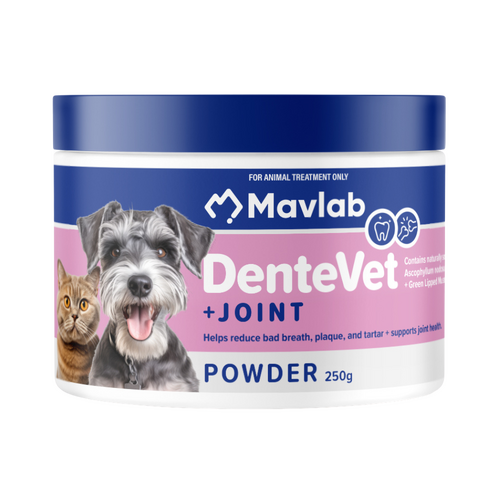 Mavlab DenteVet + Joint Powder Supplement for Dogs & Cats 250g