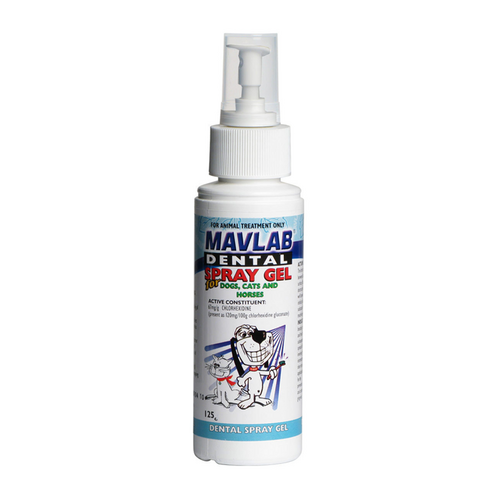 Mavlab Dental Spray Gel for Dogs Cats & Horses 125ml