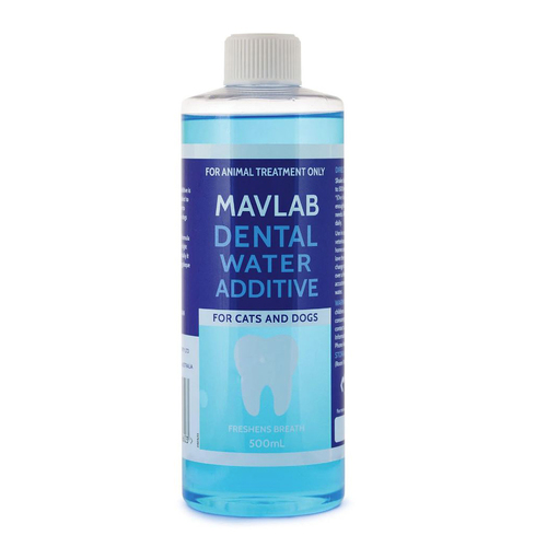 Mavlab Dental Water Additive Freshens Breath for Cats & Dogs 500ml