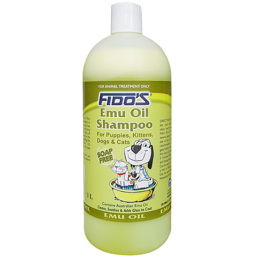 Fidos Emu Oil Dogs & Cats Grooming Aid Shampoo 1L 