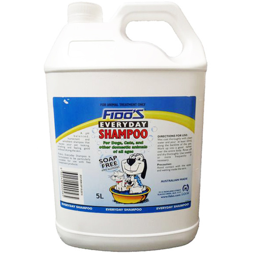 Fidos Everyday Dogs & Cats Grooming Soap Free Shampoo 5L
