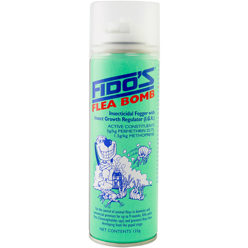 Fidos Flea Bomb Dogs Insecticidal Fogger Spray 125g 