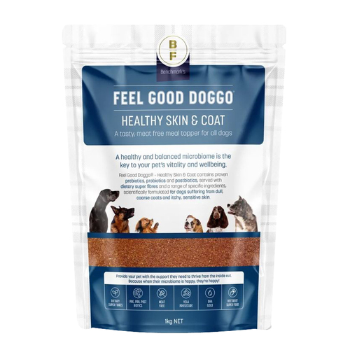 Feel Good Doggo Healthy Skin & Coat Meal Topper Dogs Food Supplement 1kg