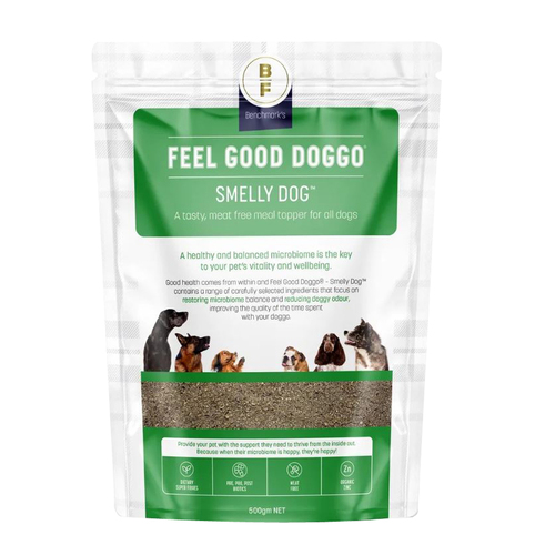 Feel Good Doggo Smelly Dog Meal Topper Dogs Food Supplement 500g