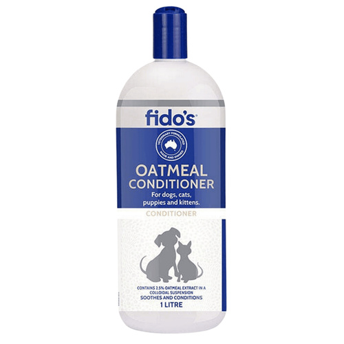 Fidos Oatmeal Conditioner for Dogs Cats Puppies & Kittens 1L