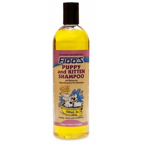 Fidos Puppy & Kitten Shampoo Soap Free Cleans & Conditions 500ml 