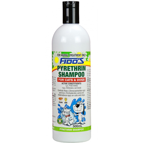 Fidos Pyrethrin Shampoo Dogs & Cats Grooming Shampoo 500ml 