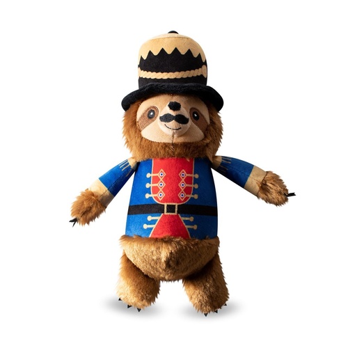 Fringe Studio I Crush A Lot Nutcracker Sloth Plush Dog Squeaker Toy