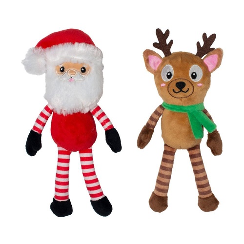 Fringe Studio Christmas Friends at Frost Sight Plush Dog Squeaker Toy