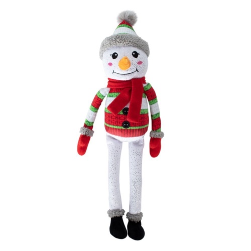 Fringe Studio Christmas Too Cute to Chill Interactive Plush Dog Squeaker Toy