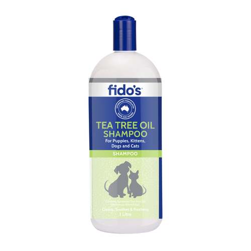 Fidos Tea Tree Grooming Shampoo for Puppies Kittens Dogs & Cats 1L