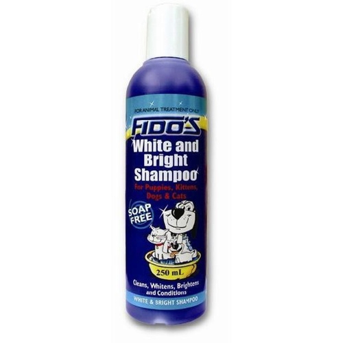 Fidos White & Bright Shampoo Soap Free for Dogs & Cats 250ml