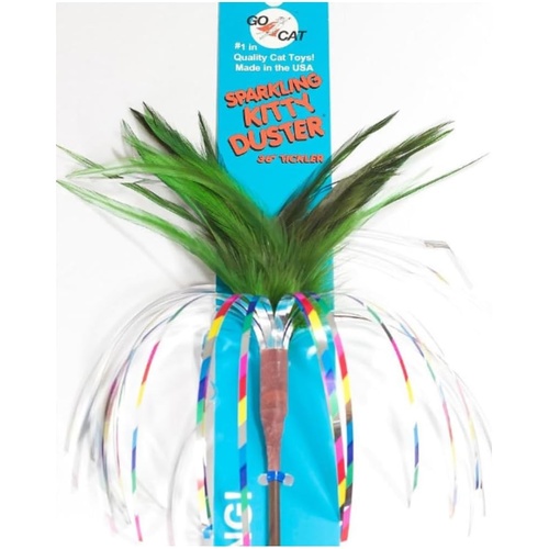 Go Cat Da Bird 36 Inch Wand Cat Toy Sparkling Duster