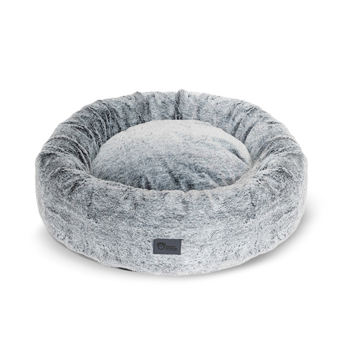 Superior Pet Harley Round Dog Bed Non-slip Base Artic Faux Fur Medium