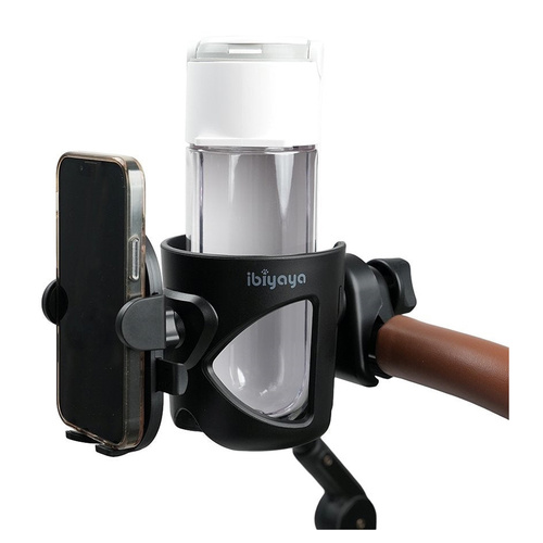 Ibiyaya 2-in-1 Cup-N-Phone Holder for Pet Strollers Bicycles & Scooters