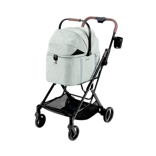 Ibiyaya Tinker Small Detachable Pet Stroller with Cup Holder Sage Green