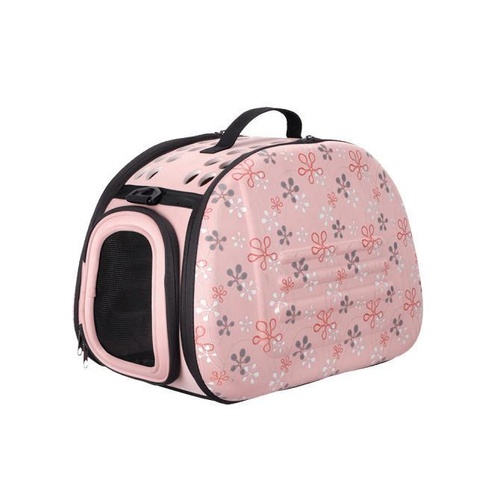 Ibiyaya Collapsible Pet Shoulder Travelling Carrier Tuscany Pink