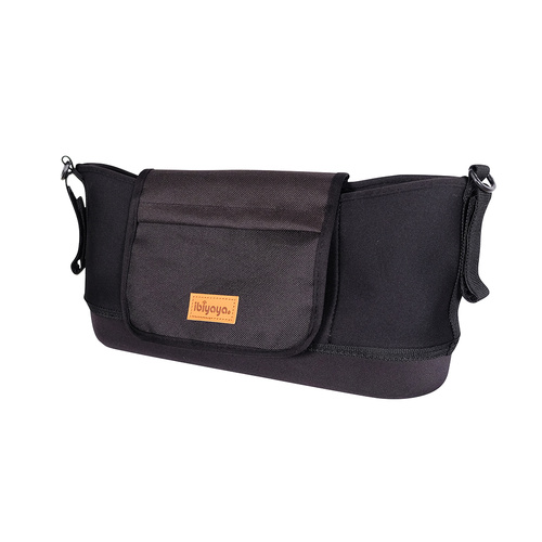 Ibiyaya Pet Pram Organiser Stroller Pouch fits Pet Stroller Handles Black